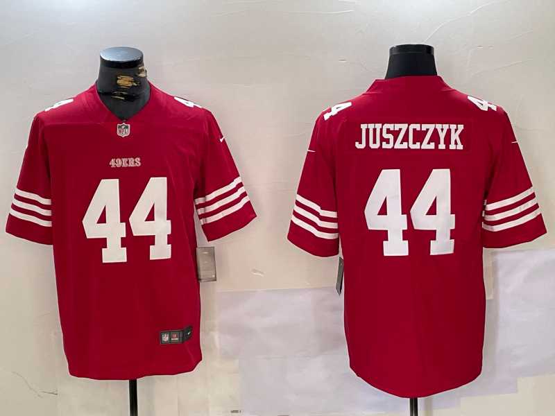 Men%27s San Francisco 49ers #44 Kyle Juszczyk Red Vapor Stitched Nike Limited Jersey